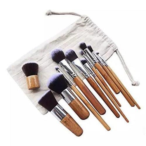 Lucky Beauty Bamboo Brush Set of 10 pcs - BelleHarris
