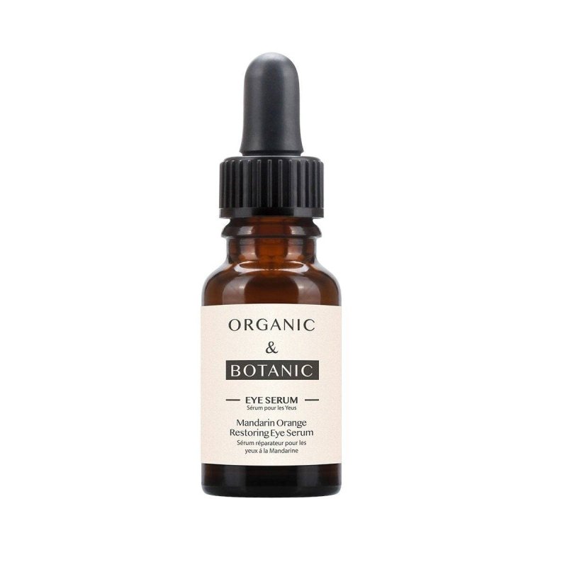 Mandarin Orange Brightening Eye Serum - 15ml - Depuffing & Hydrating with Vitamin C, Aloe Vera, & Sea Buckthorn for Radiant, Youthful Eyes