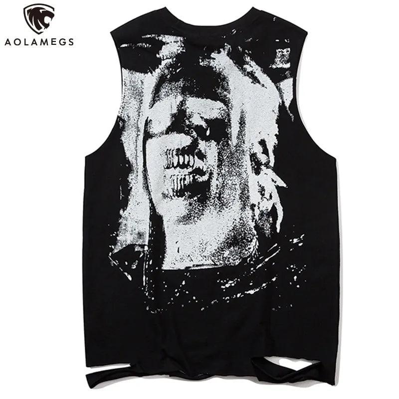Men Horror Portrait Tank Top - BelleHarris