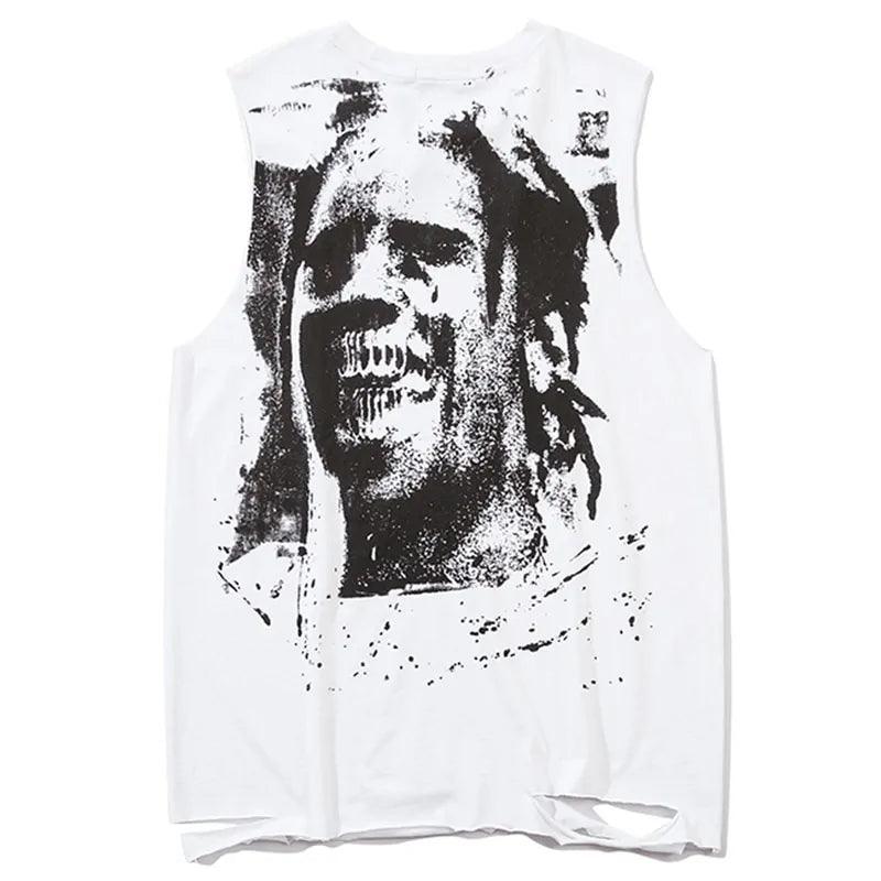 Men Horror Portrait Tank Top - BelleHarris