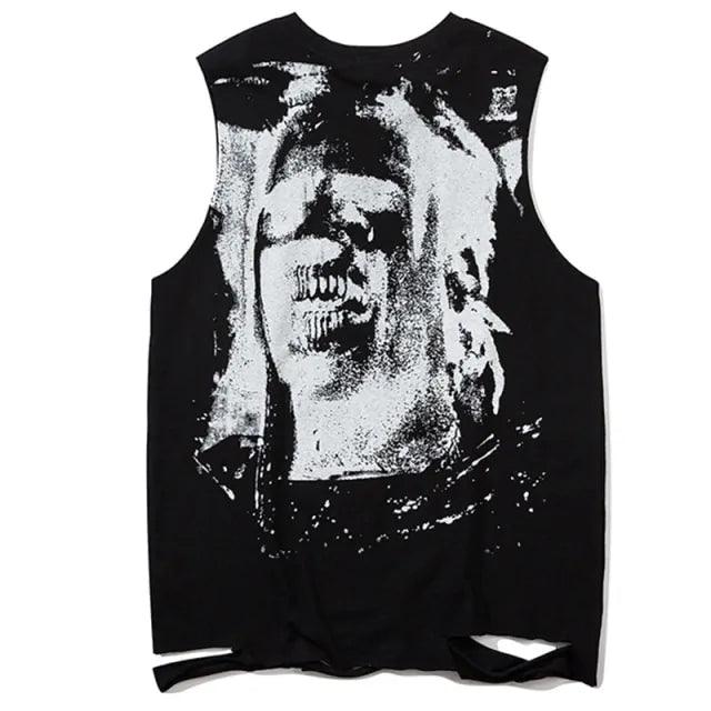 Men Horror Portrait Tank Top - BelleHarris