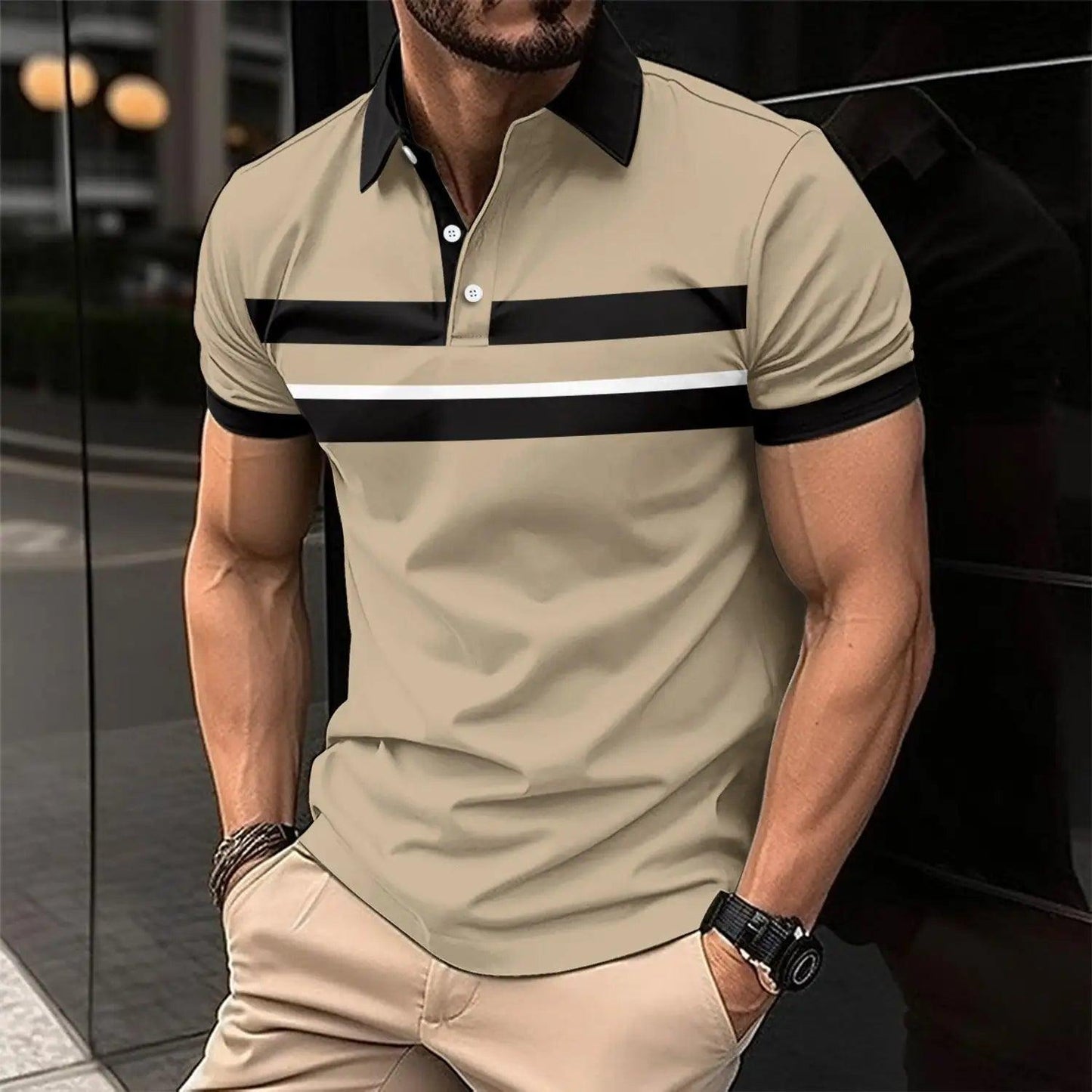 Men's Casual Collar Polo - BelleHarris