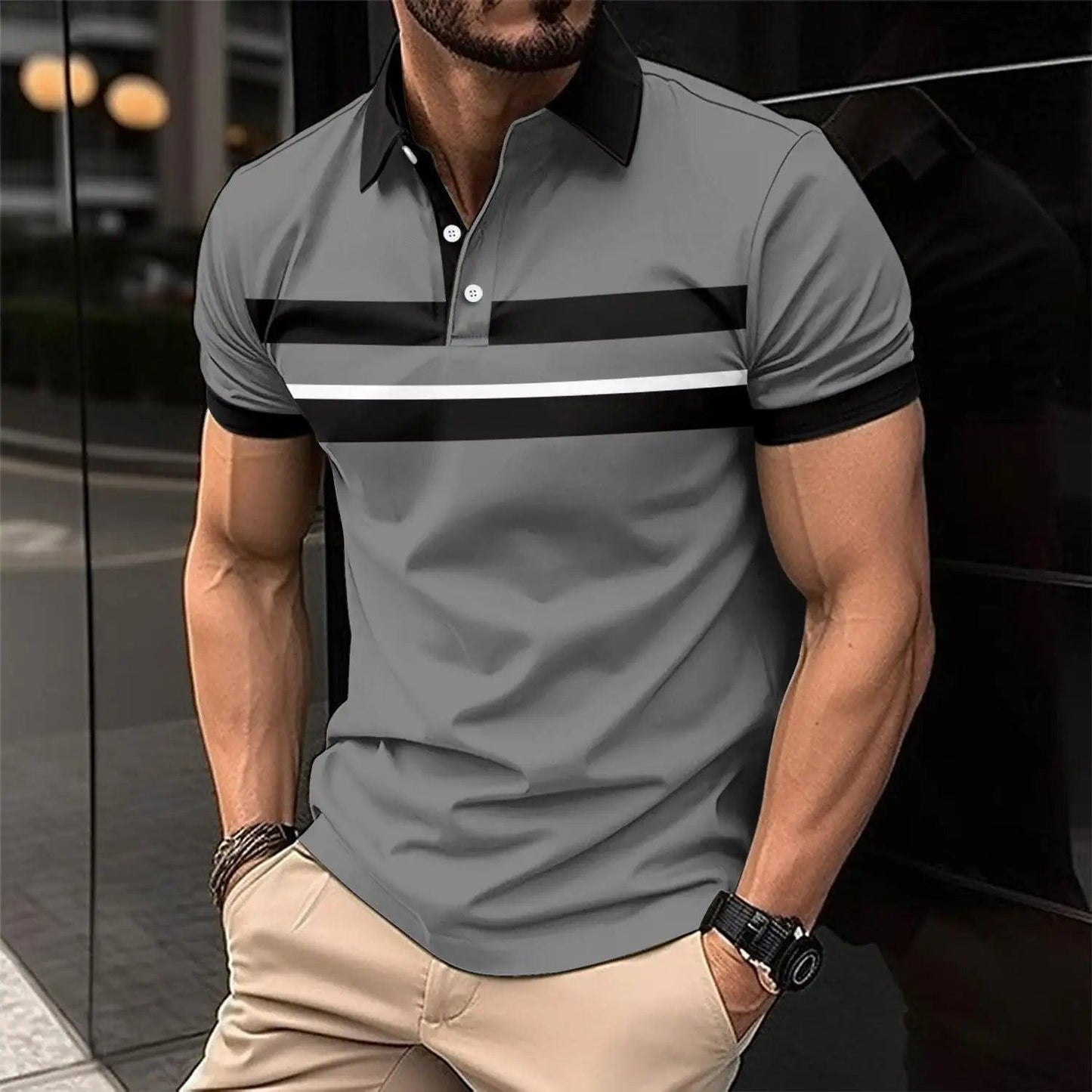 Men's Casual Collar Polo - BelleHarris
