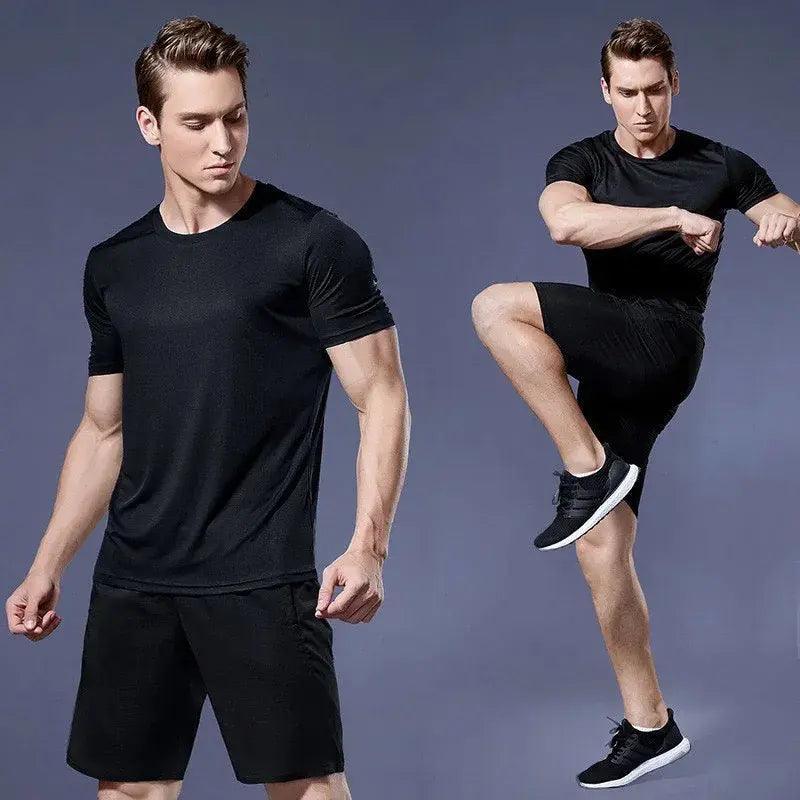 Men's Gym Quick-drying Shirts- Gymwear moisture-wicking gym tshirts - BelleHarris