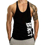 Men's gymwear- Beast Print Fitness Muscle Shirt - BelleHarris