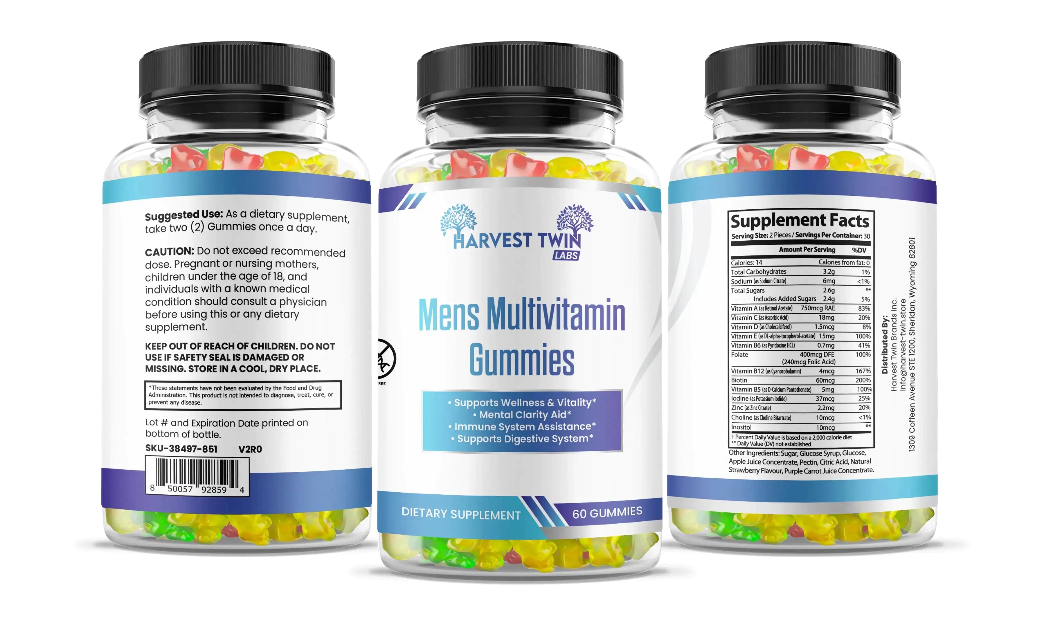 Men's Multivitamin Gummies - BelleHarris