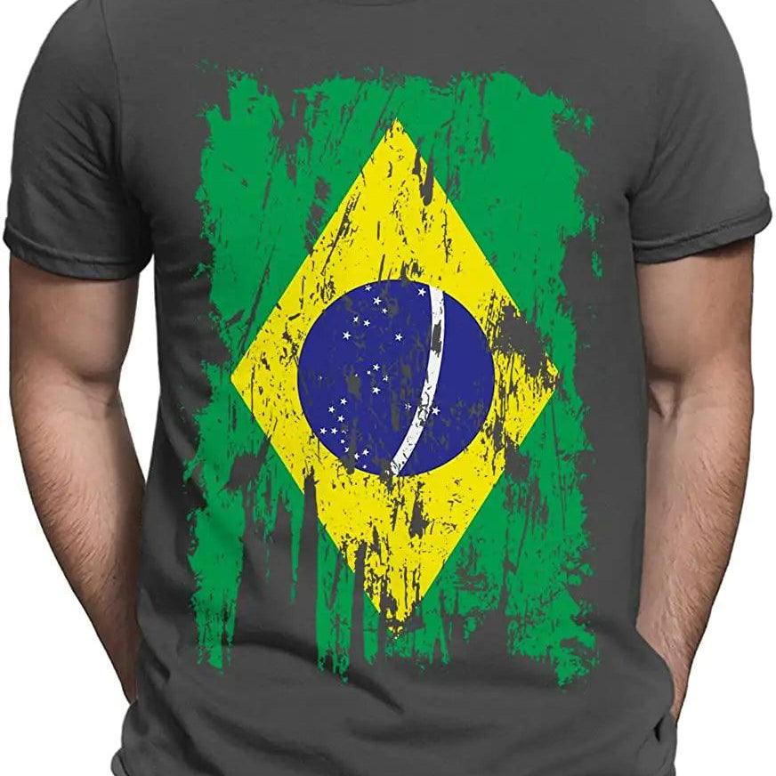 Men's print tshirt- Camiseta Bonix Brasil Flag - BelleHarris