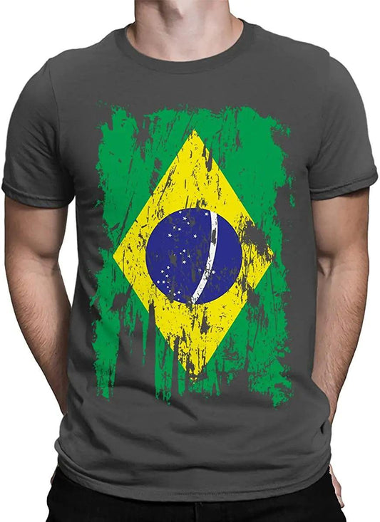Men's print tshirt- Camiseta Bonix Brasil Flag - BelleHarris