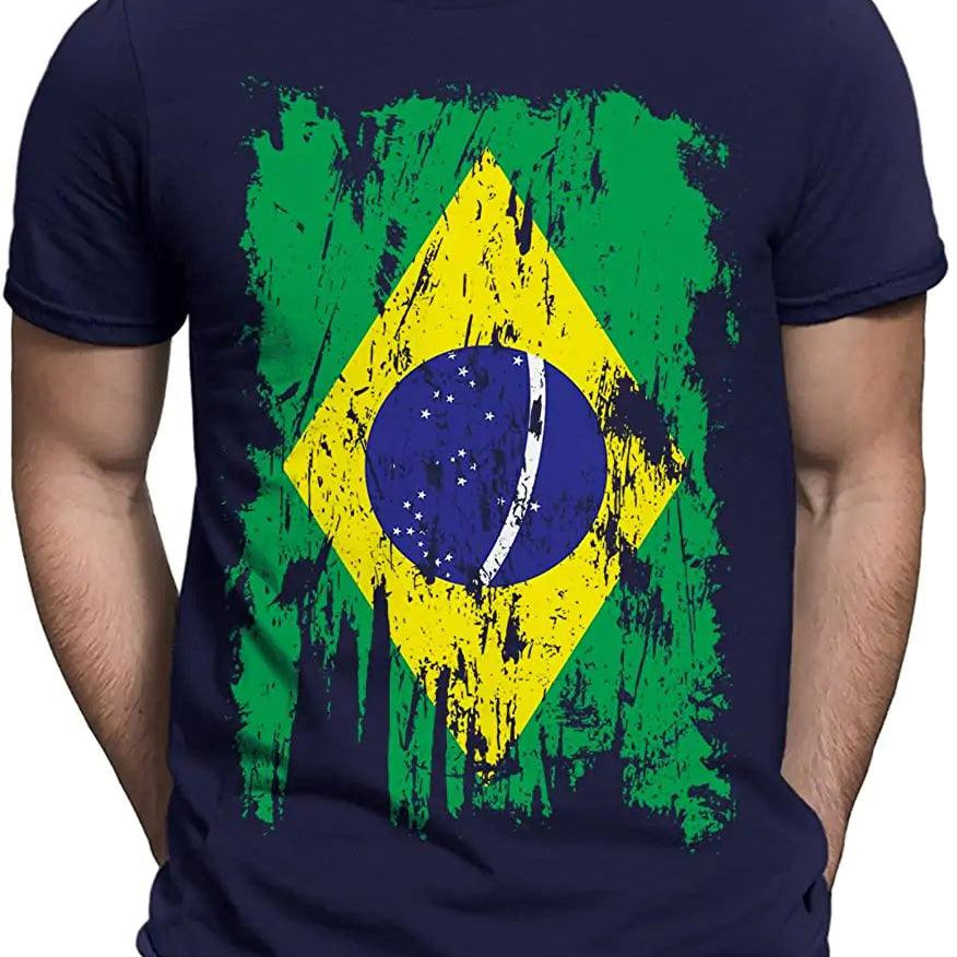 Men's print tshirt- Camiseta Bonix Brasil Flag - BelleHarris