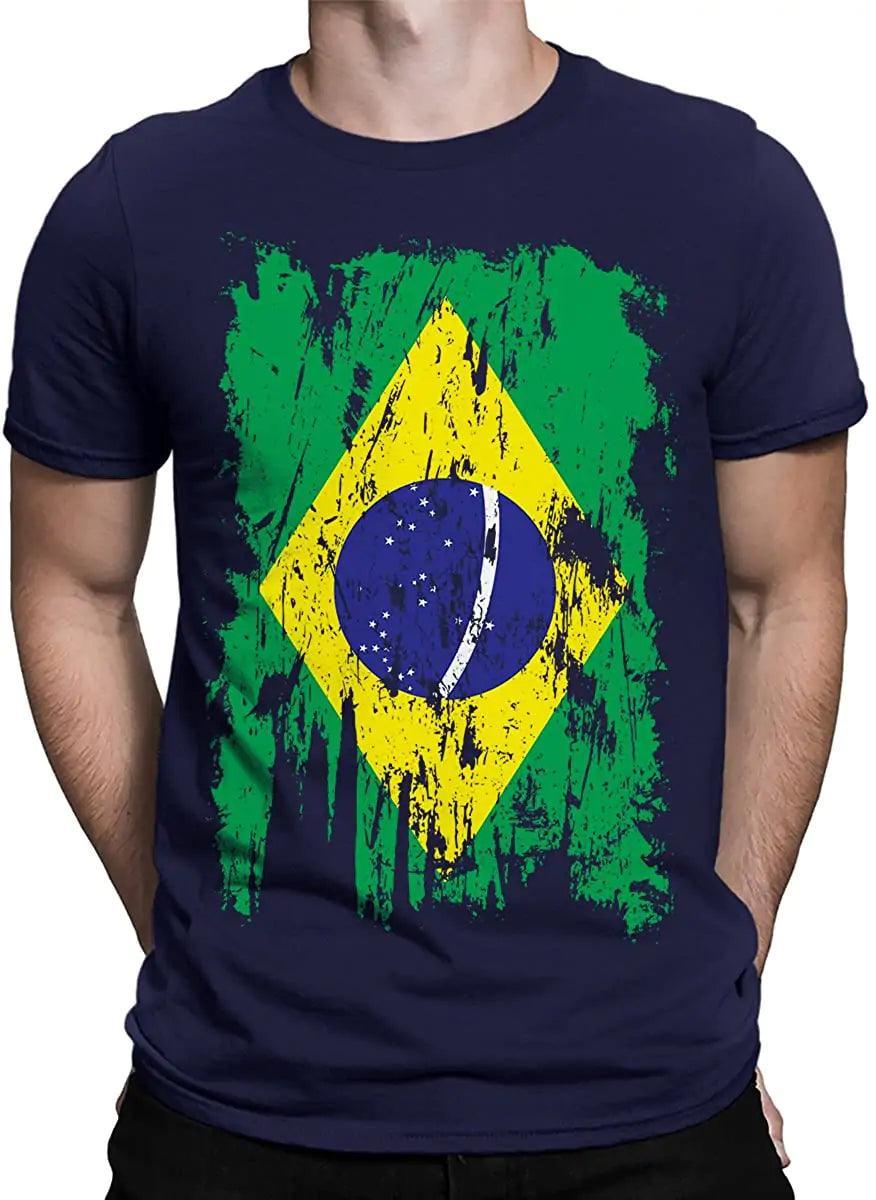 Men's print tshirt- Camiseta Bonix Brasil Flag - BelleHarris