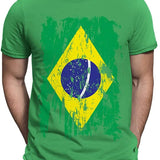 Men's print tshirt- Camiseta Bonix Brasil Flag - BelleHarris