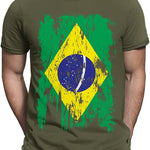 Men's print tshirt- Camiseta Bonix Brasil Flag - BelleHarris