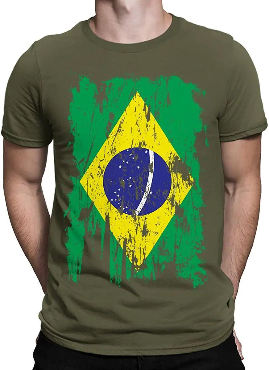 Men's print tshirt- Camiseta Bonix Brasil Flag - BelleHarris