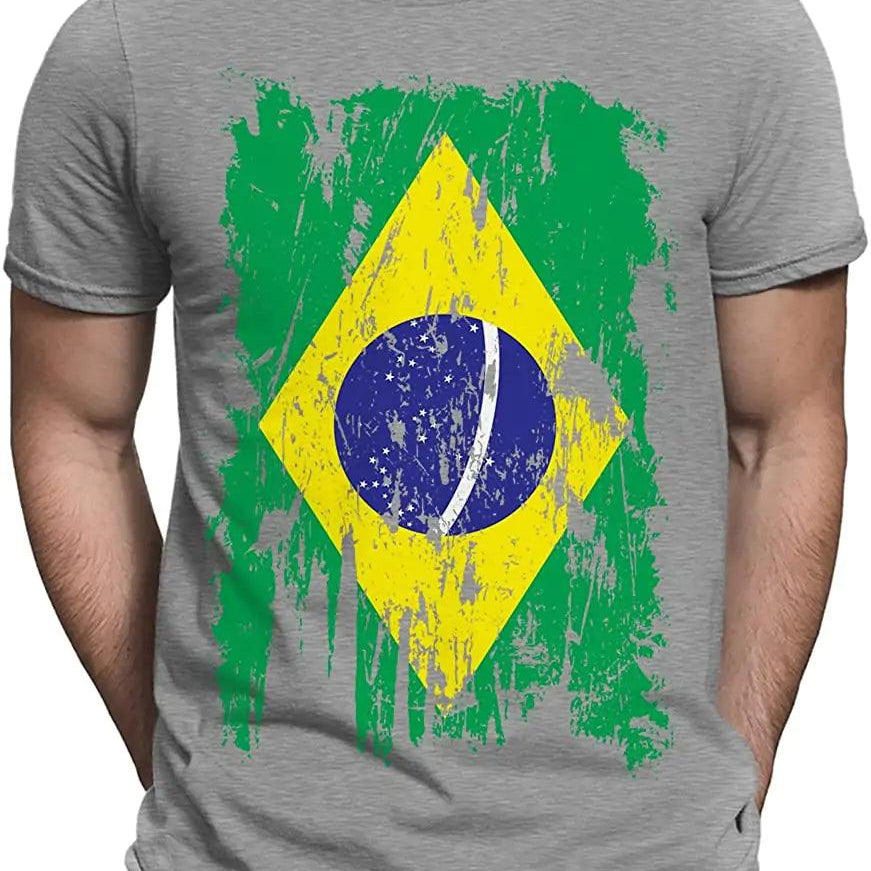 Men's print tshirt- Camiseta Bonix Brasil Flag - BelleHarris