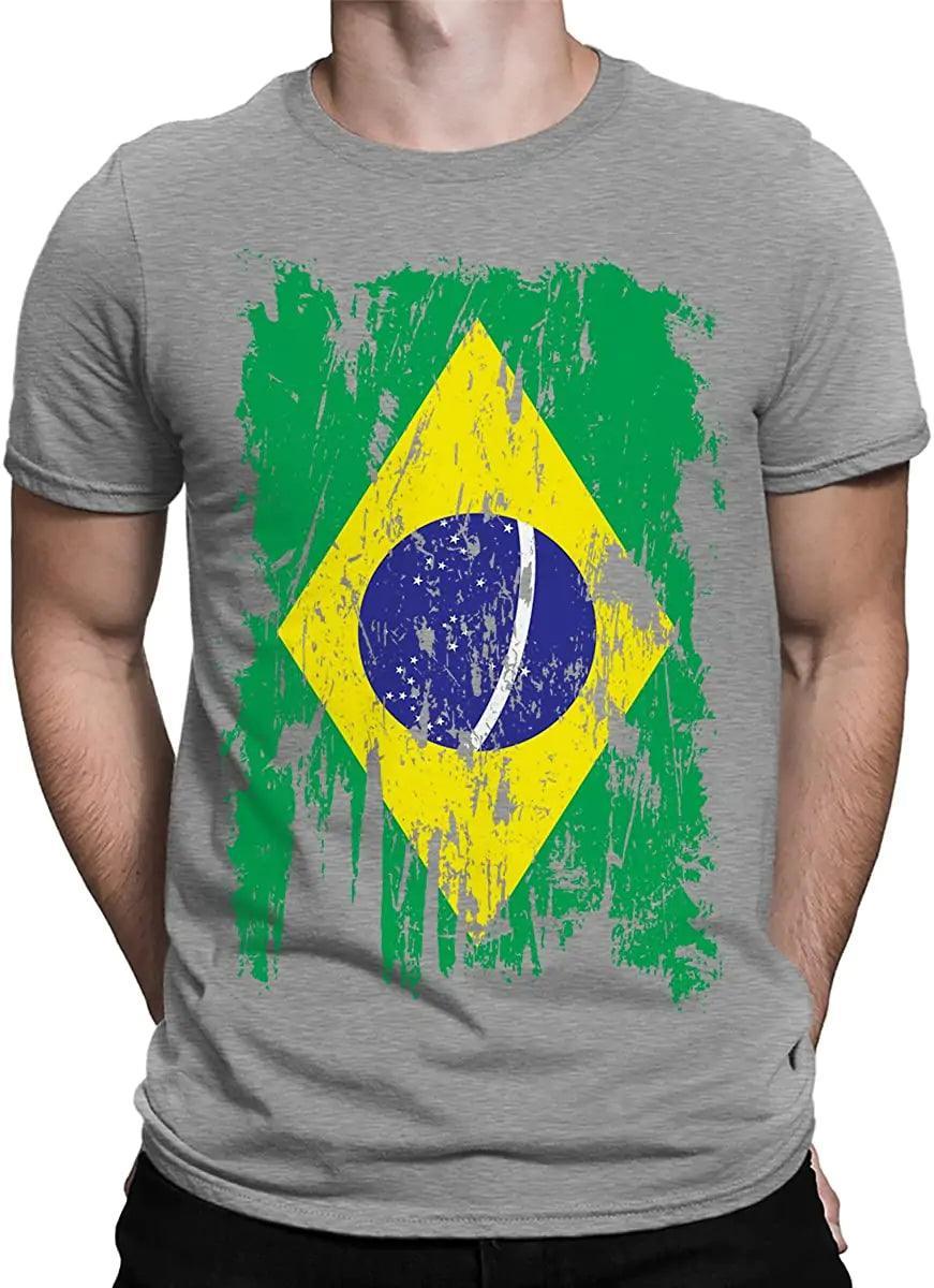 Men's print tshirt- Camiseta Bonix Brasil Flag - BelleHarris