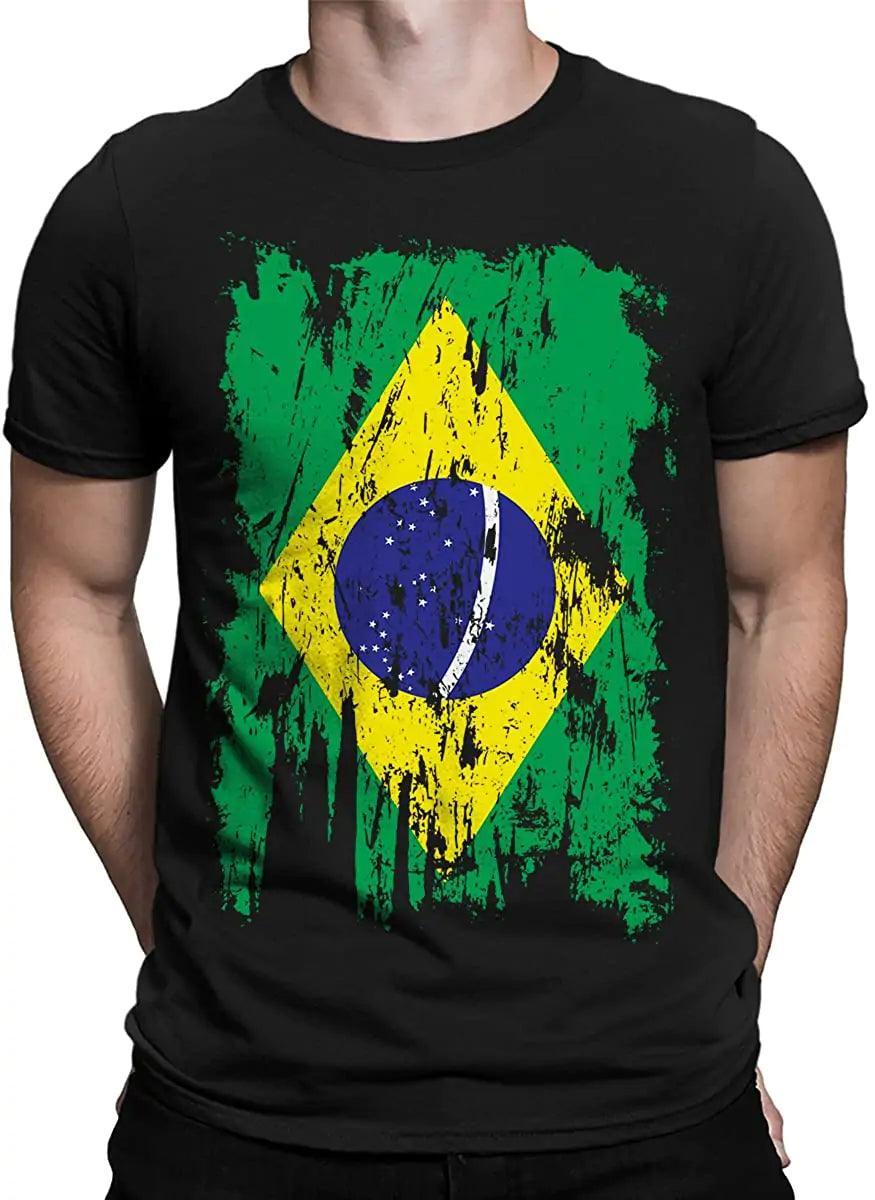 Men's print tshirt- Camiseta Bonix Brasil Flag - BelleHarris