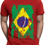 Men's print tshirt- Camiseta Bonix Brasil Flag - BelleHarris