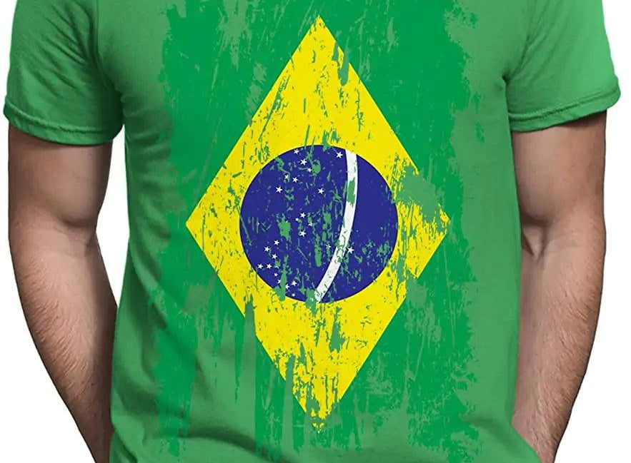 Men's print tshirt- Camiseta Bonix Brasil Flag - BelleHarris