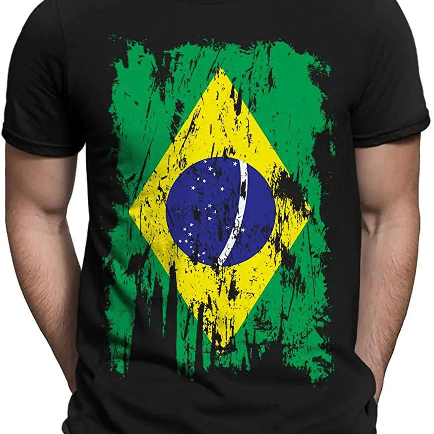 Men's print tshirt- Camiseta Bonix Brasil Flag - BelleHarris