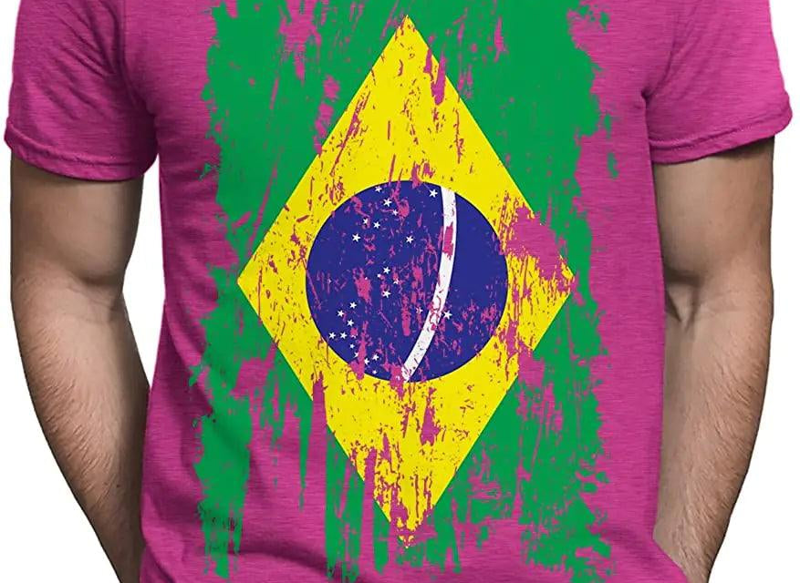 Men's print tshirt- Camiseta Bonix Brasil Flag - BelleHarris