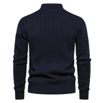 Men's slimfit sweater- AutumnGlow ZipPulse Sweaters - BelleHarris