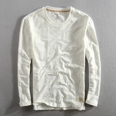 Men's Vintage Bamboo Cotton Long Sleeve T-shirt - BelleHarris