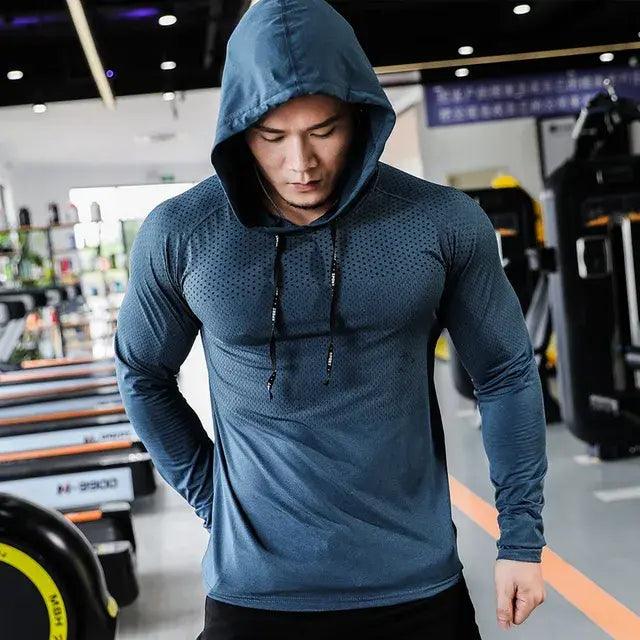 Mens Fitness Tracksuit Running Sport Hoodie - BelleHarris