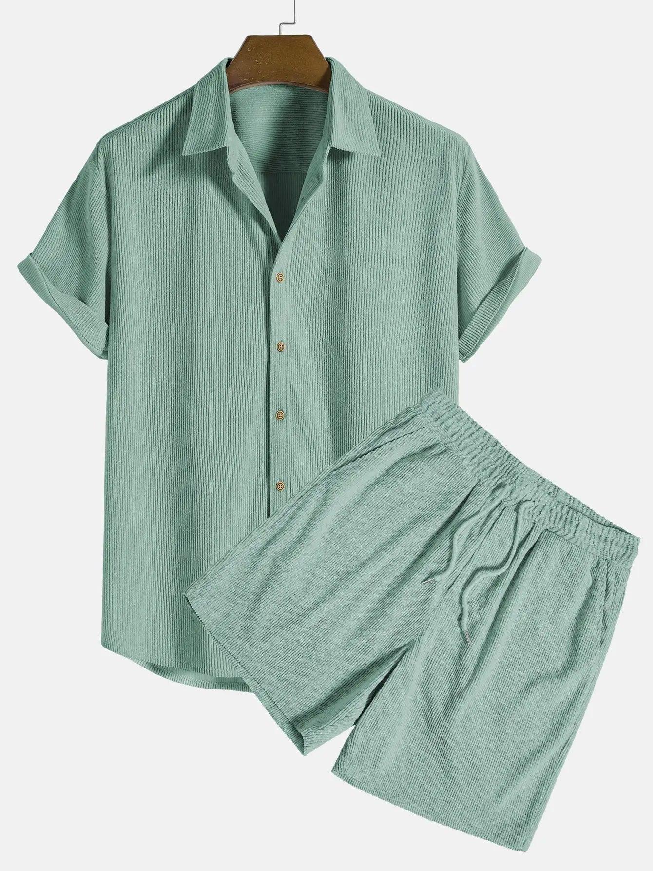 Mens Modern Classic Polo and Shorts Set - BelleHarris