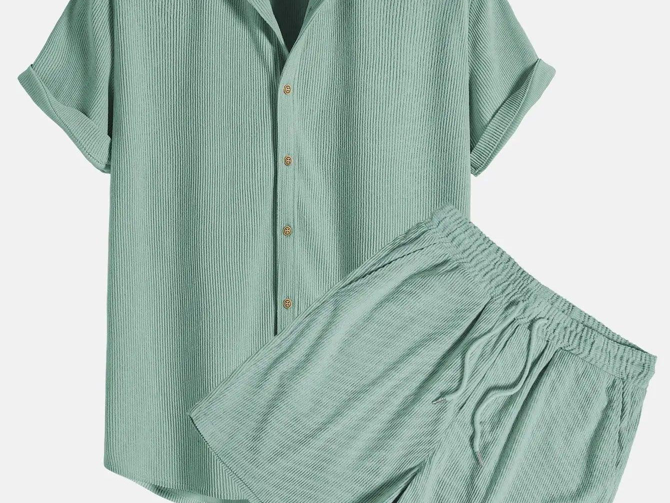 Mens Modern Classic Polo and Shorts Set - BelleHarris