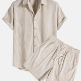 Mens Modern Classic Polo and Shorts Set - BelleHarris