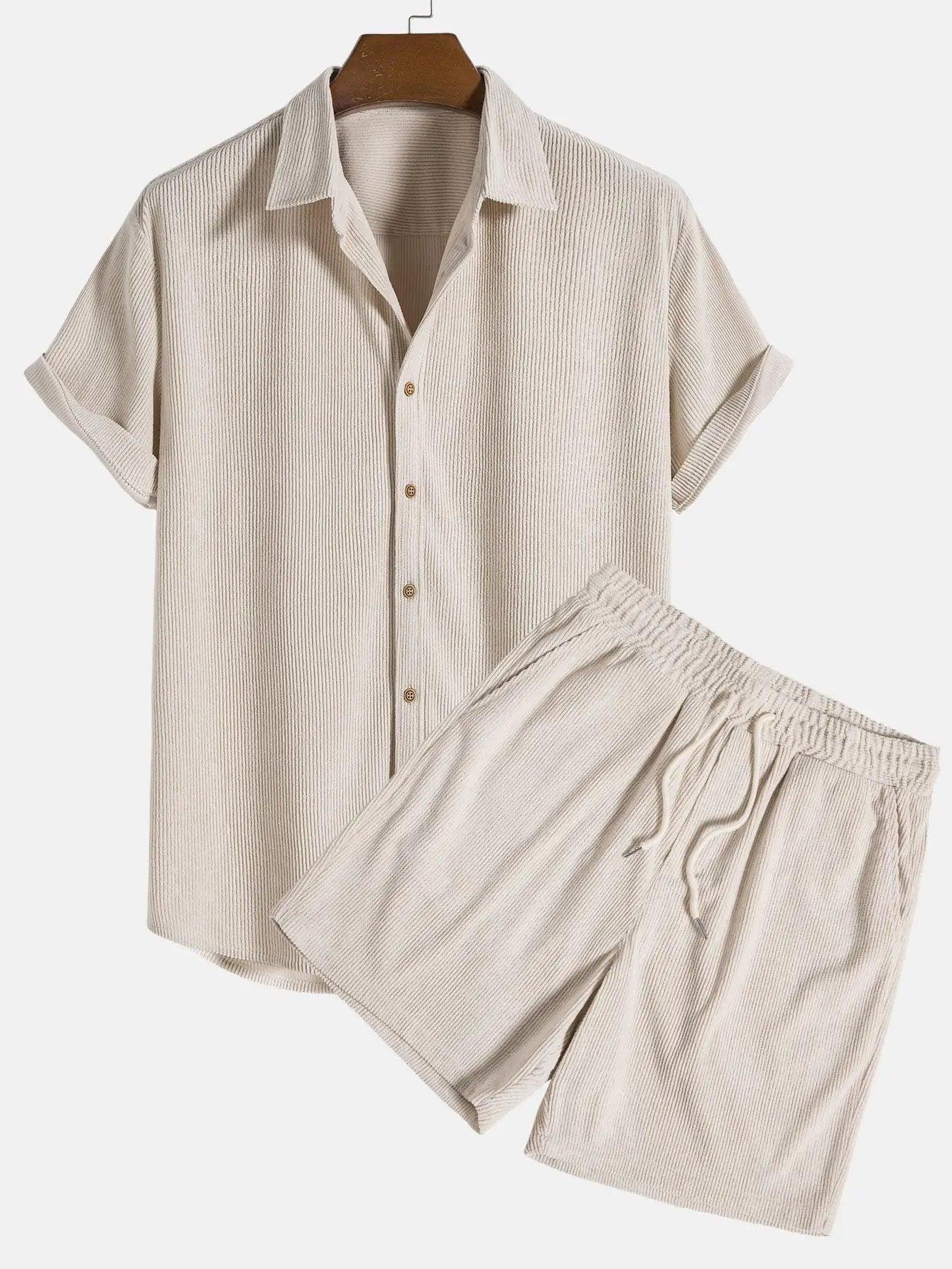 Mens Modern Classic Polo and Shorts Set - BelleHarris