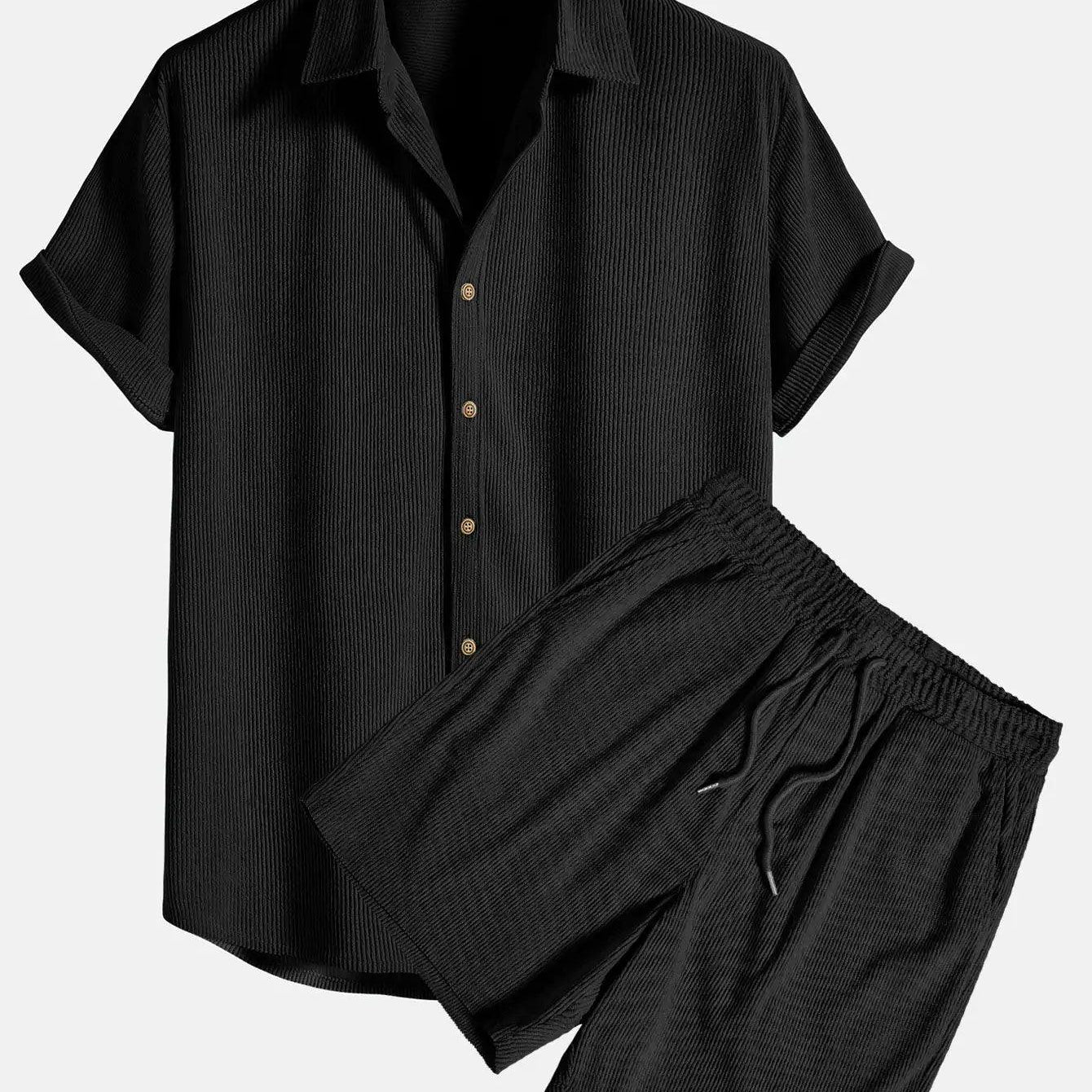 Mens Modern Classic Polo and Shorts Set - BelleHarris