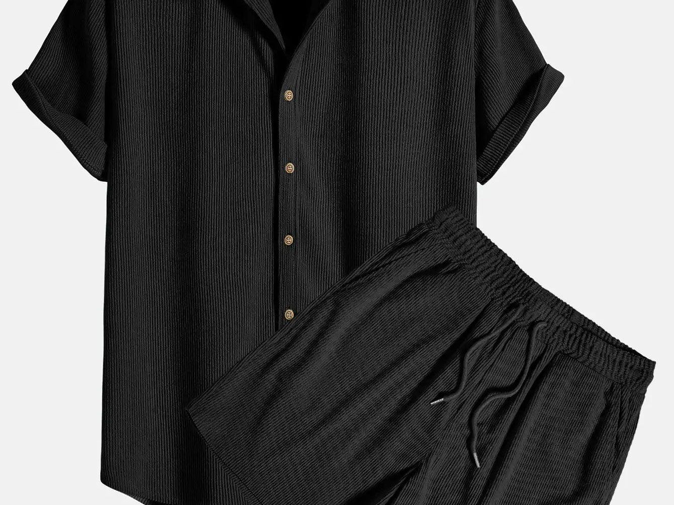 Mens Modern Classic Polo and Shorts Set - BelleHarris