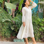 MIKA MAXI DRESS - NATURAL - BelleHarris