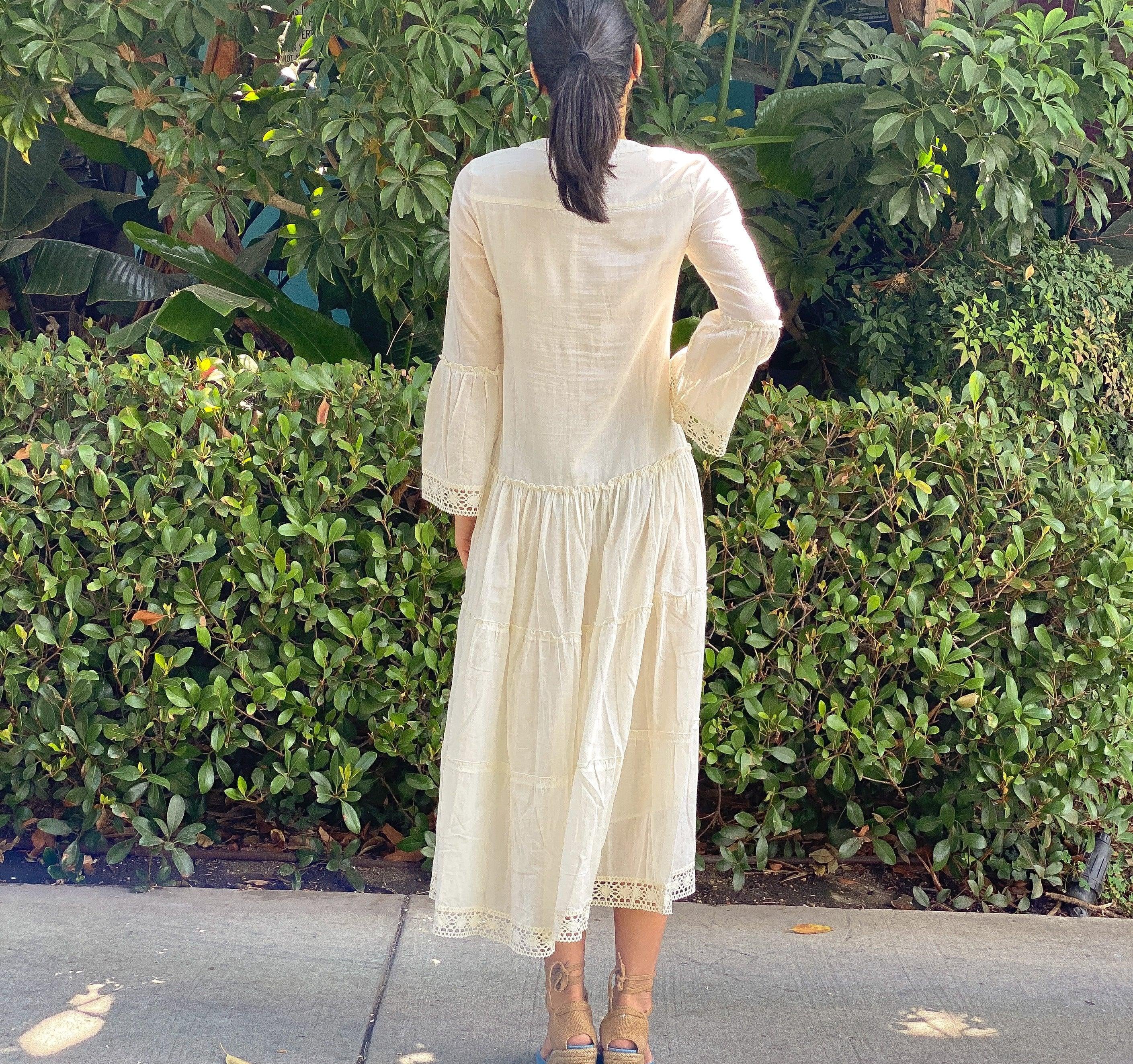 MIKA MAXI DRESS - NATURAL - BelleHarris