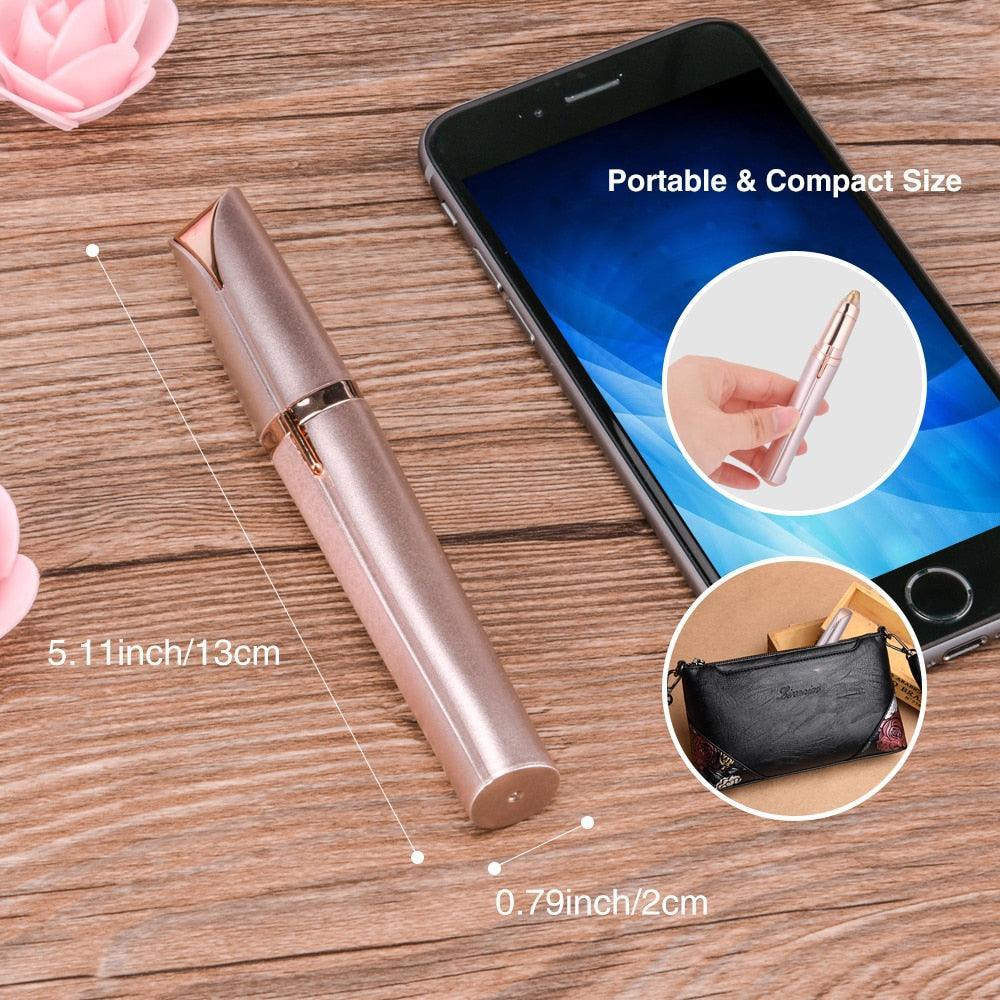 Mini Electric Eyebrow Trimmer Lipstick Pen Eyebrow - BelleHarris