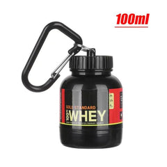 Mini Protein Powder Bottles with Keychain - BelleHarris