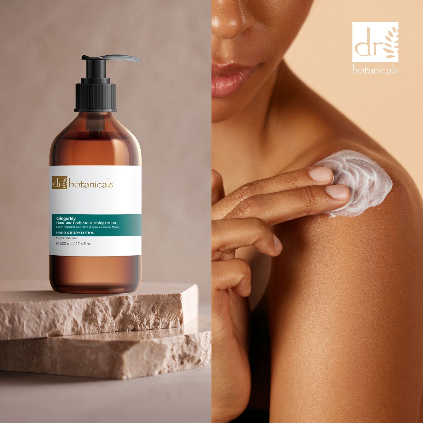 Dr Botanicals Gingerlily Hand & Body Moisturising Lotion 500ml Twin Value Savings Pack