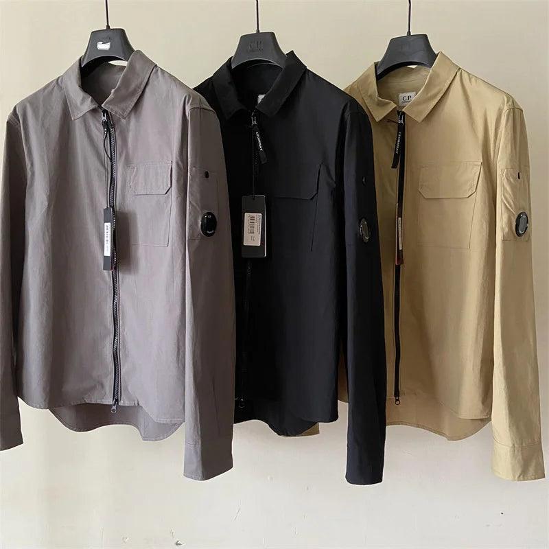 "Monochrome Cotton Jacket for Men, Casual Shirt - BelleHarris
