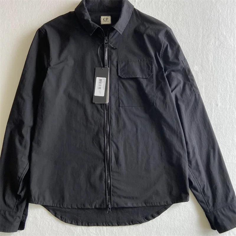 "Monochrome Cotton Jacket for Men, Casual Shirt - BelleHarris