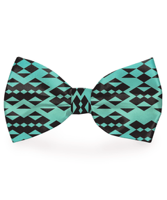 My Tribe Turquoise Dog Bow Tie - BelleHarris