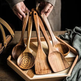 Natural Wood Tableware Spoon Ladle - BelleHarris