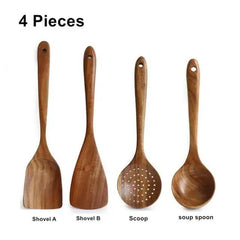 Natural Wood Tableware Spoon Ladle - BelleHarris