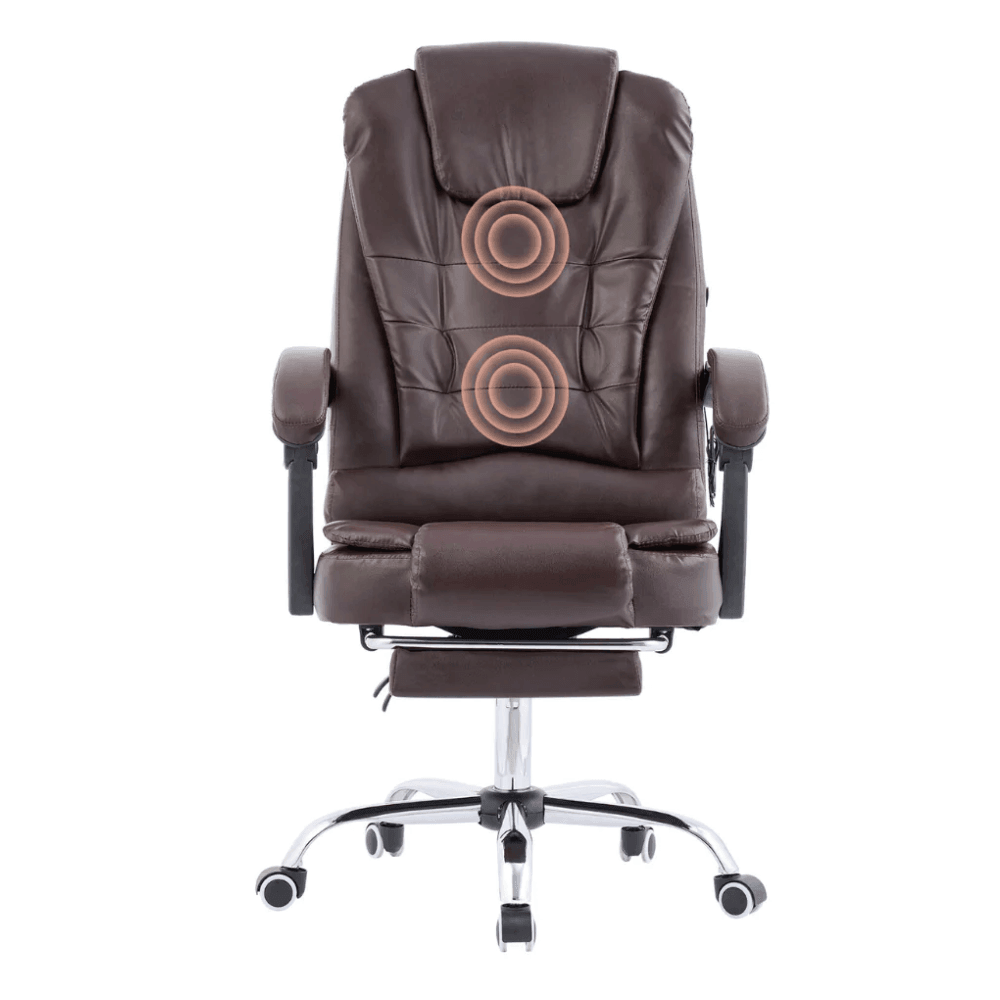 Office Massage Chair with Extended Foot Rest - BelleHarris