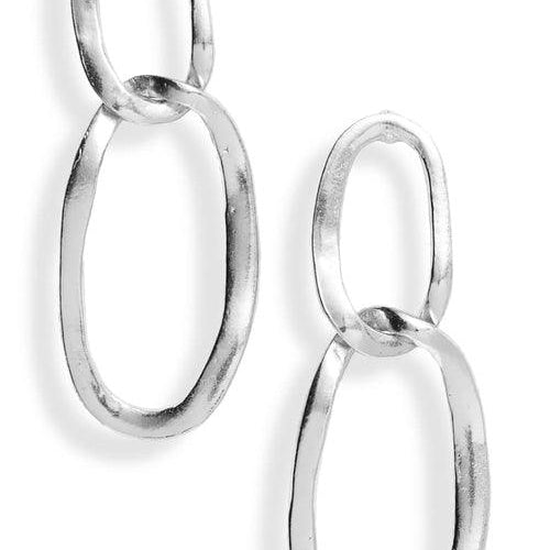 Oval link pendant earrings - BelleHarris