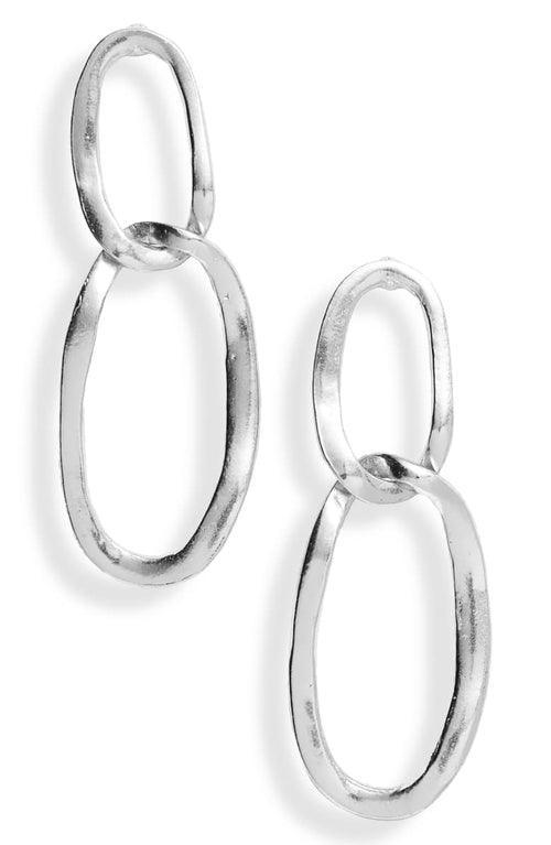 Oval link pendant earrings - BelleHarris