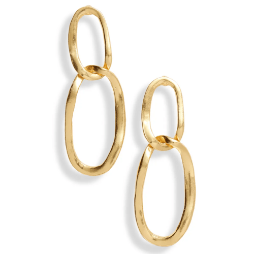 Oval link pendant earrings - BelleHarris