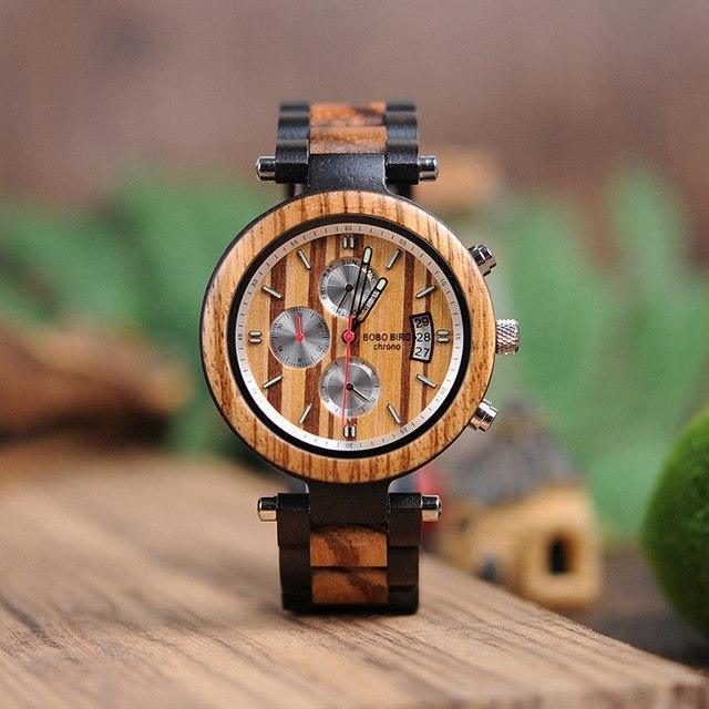 P17 Wooden Mens Watches Bearing Design - BelleHarris