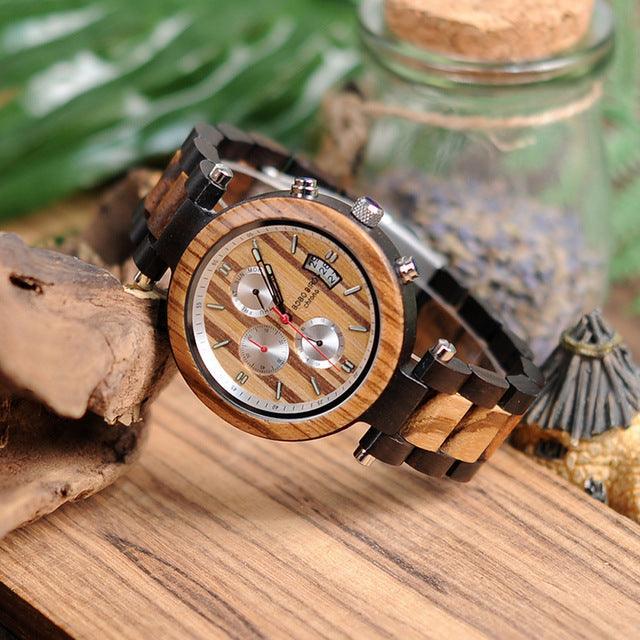 P17 Wooden Mens Watches Bearing Design - BelleHarris
