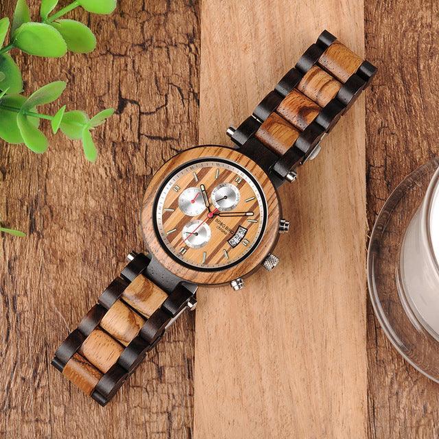 P17 Wooden Mens Watches Bearing Design - BelleHarris
